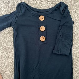 Caden Lane Navy Blue Knotted Gown